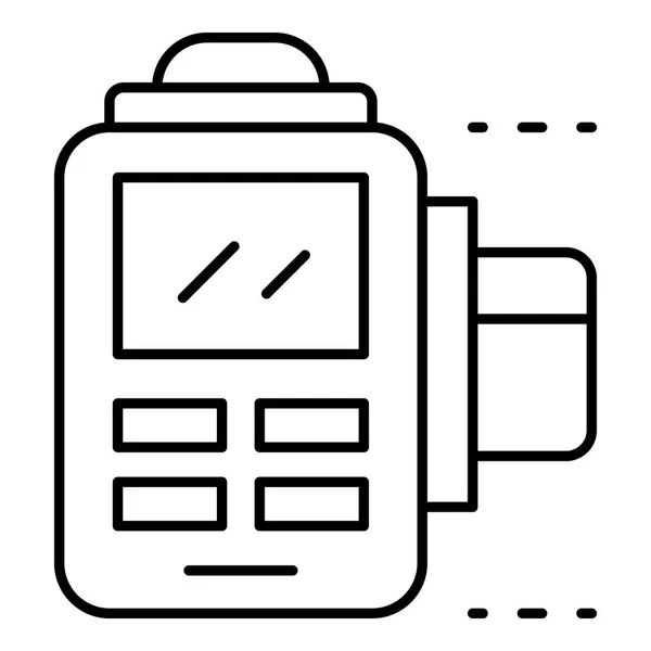 Icono de terminal de pago, estilo de esquema — Vector de stock