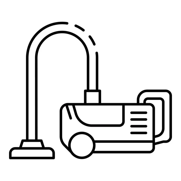 古典的な掃除機のアイコン、アウトラインスタイル — ストックベクタ