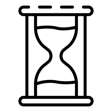 Kum saati Zamanlayıcı simgesi, anahat stili