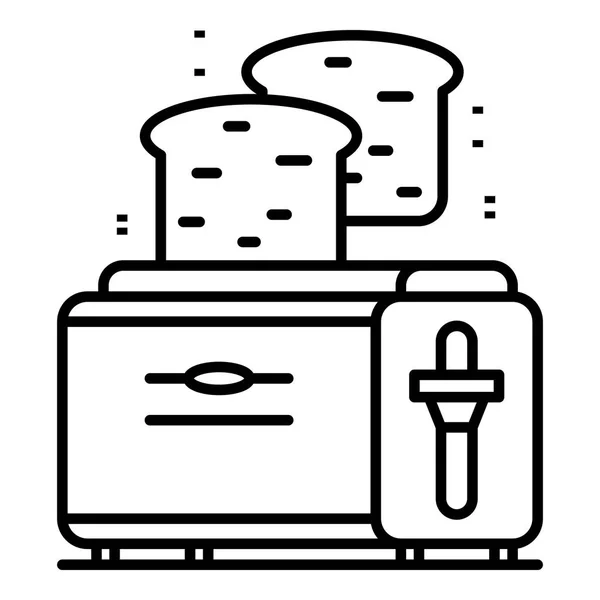 Кухонный тостер икона, набросок стиля — стоковый вектор