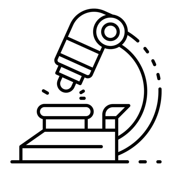 Ícone de microscópio médico, estilo esboço —  Vetores de Stock
