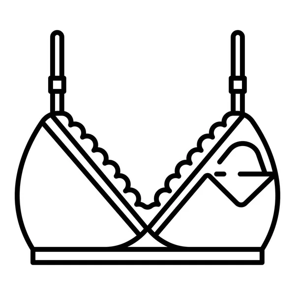 Sutiã para alimentar o ícone da mãe, estilo esboço —  Vetores de Stock