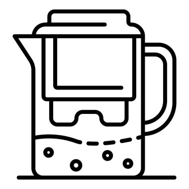 Su filtresi sürahi simgesi, özet biçimi