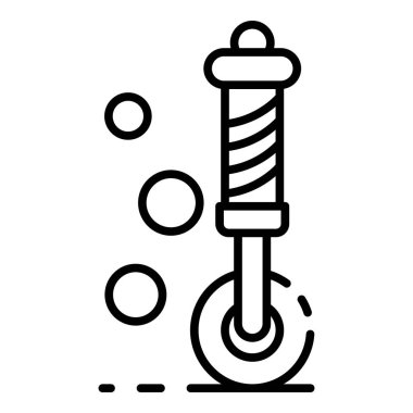 Tekerlek dalış aracı simgesini, anahat stili