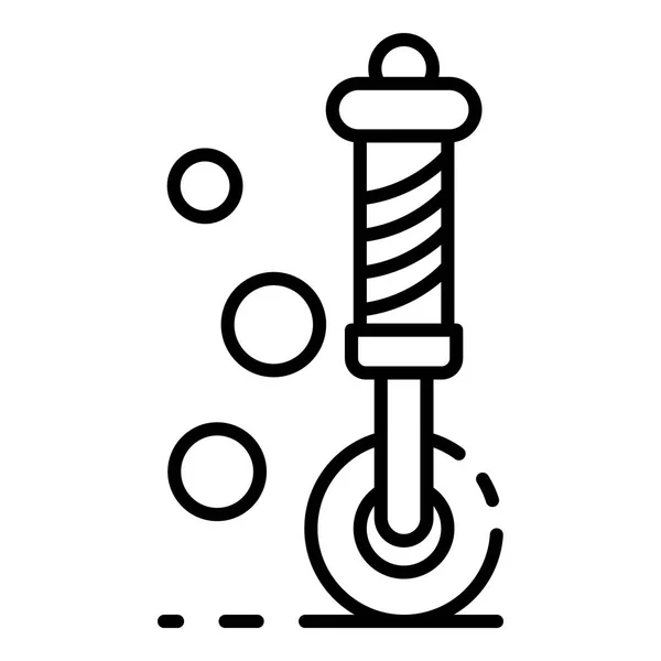 Wiel gereedschappictogram Snorkelen, Kaderstijl — Stockvector