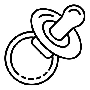 Çocuk emzik simgesi, anahat stili