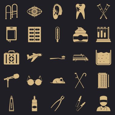 Faiz Icons set, basit tarzı