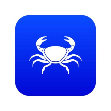 Taze Yengeç simgesi dijital mavi