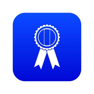 Rozet simge dijital mavi