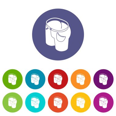 Moda kot simgeler vektör renk ayarla