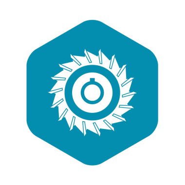 Daire testere disk simgesi, basit tarzı