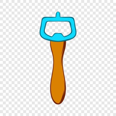 Şişe açacağı simgesi çizgi film tarzı