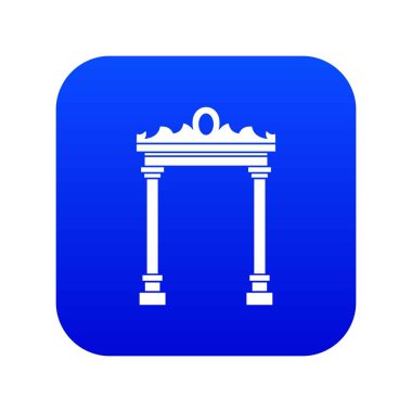 Kemer simgesi dijital mavi