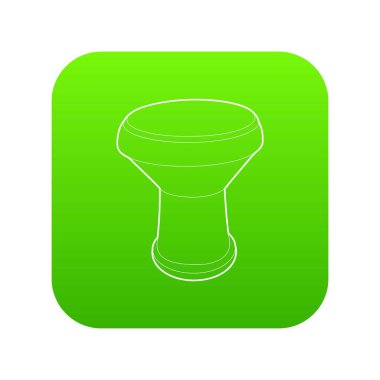 Tamtam yeşil simge vektör