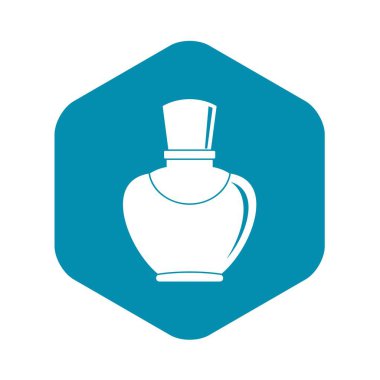 Cam şişe parfüm simgesi, basit tarzı ile