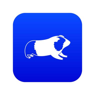 Hamster simgesi dijital mavi