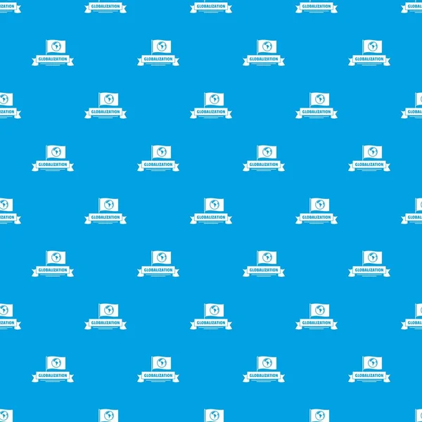 Küreselleşme iş desen vektör kesintisiz mavi