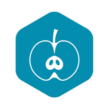 Yarım elma simgesi, basit tarzı