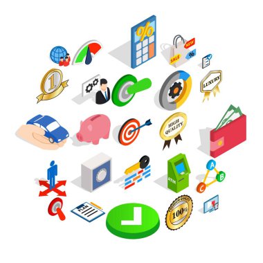 Egemenlik Icons set, izometrik stili