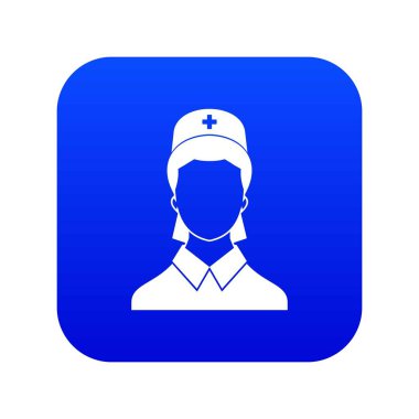 Doktor simgesi dijital mavi