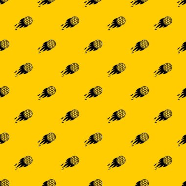 Yanan golf topu tasarlamak vektör