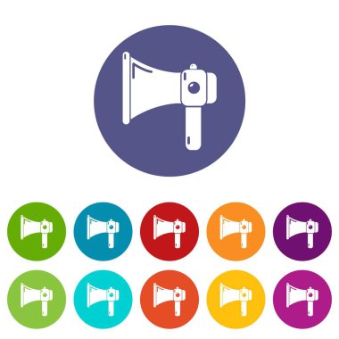 El hoparlör simgeleri vektör renk ayarla