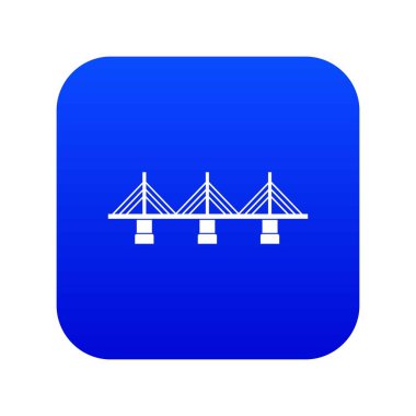 Köprü simgesi dijital mavi
