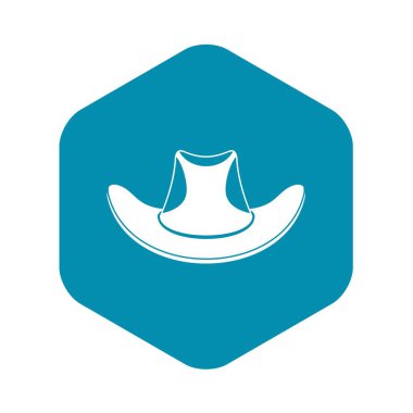 Kovboy şapkası Icon, basit tarzı