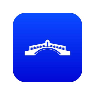 Köprü simgesi dijital mavi