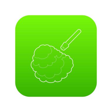 Dezenfeksiyon yeşil simge vektör