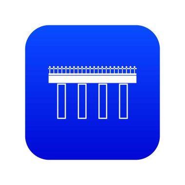 Köprü simgesi dijital mavi