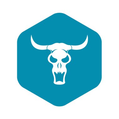 Buffalo skull simgesi, basit tarzı