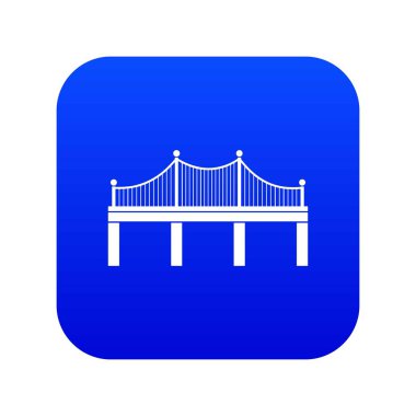 Köprü simgesi dijital mavi