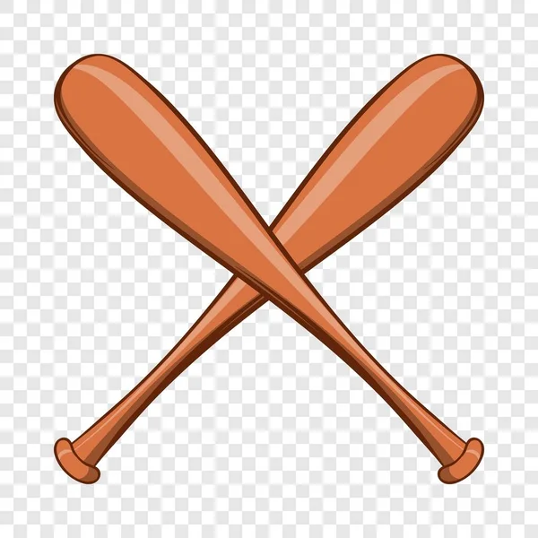 Ícone de bastão de beisebol, estilo cartoon — Vetor de Stock