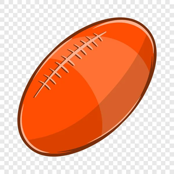 Ícone de bola de rugby, estilo cartoon —  Vetores de Stock