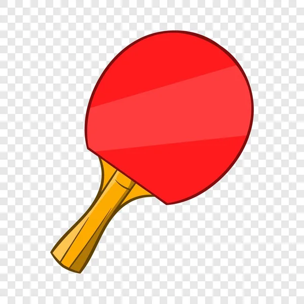 Table tennis racket pictogram, cartoon stijl — Stockvector