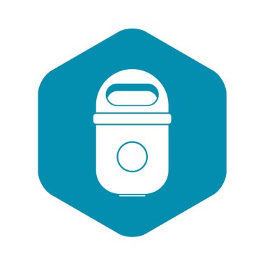 Çöp kutusu simgesi, basit biçim