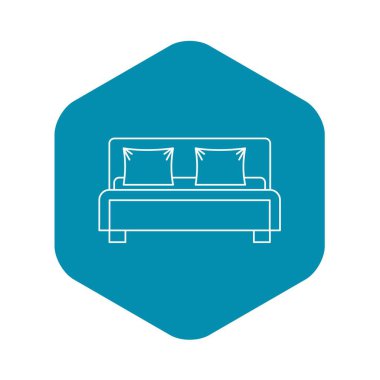 Çift yatak simgesi, dış hat biçimi