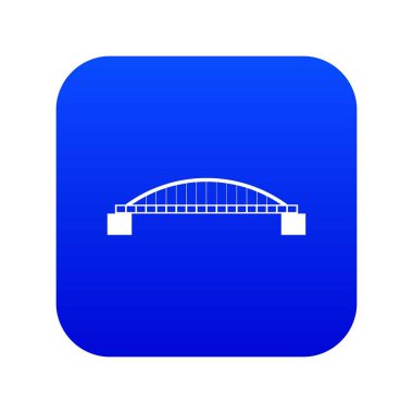 Köprü simgesi dijital mavi
