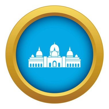 Büyük Sheik Zayed Camisi, BAE mavi simge vektör izole