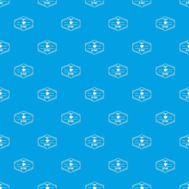 Plastik 3d baskı desen vektör kesintisiz mavi