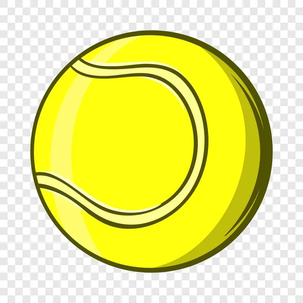 Icône balle de tennis, style dessin animé — Image vectorielle