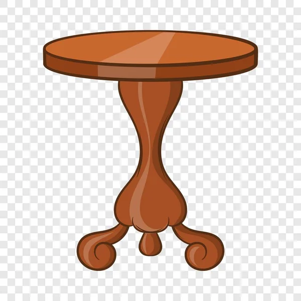 Ikona okrągłego stołu w kreskówkowym stylu — Wektor stockowy