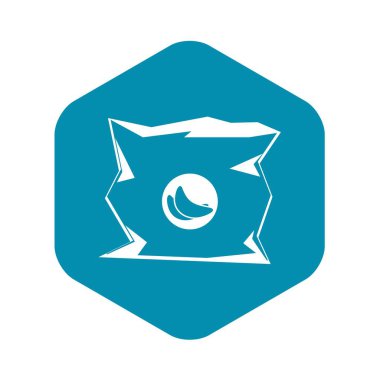 Cips simgesi, basit tarzı buruşuk torba