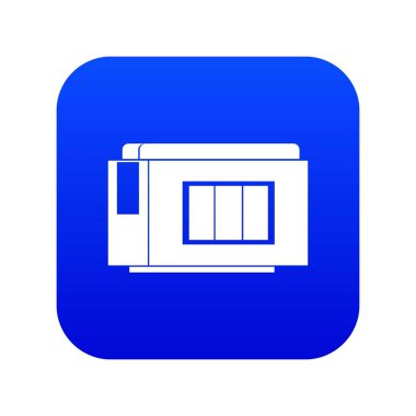 Mürekkep püskürtmeli yazıcı kartuşu simgesi dijital mavi