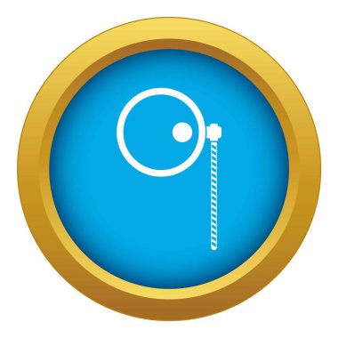 Monokl mavi simge vektör izole