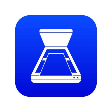 Açık tarayıcı simgesini dijital mavi