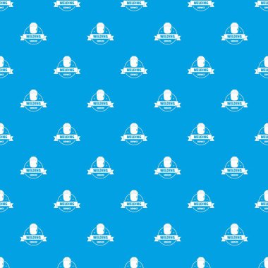 Kaynak maskesi desen vektör kesintisiz mavi