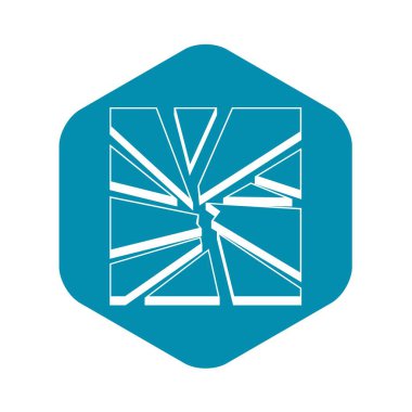 Kırık cam kutsal kişilerin resmi, basit tarzı