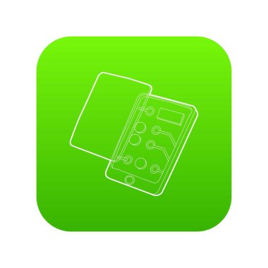 Gadget ayıklayabildiğinize simge yeşil vektör